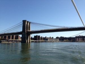 The Brooklyn Bridge, an engineering feat when built around 1880 - one of the man-made wonders of the world