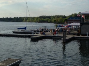 The City Docks and restaurant overlooking Lake Champlain