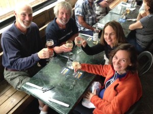 Our celebratory dinner in Kingston upon the arrival of Trish & Pat!