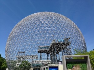 The biosphere - the dome is dramatic and impressive 