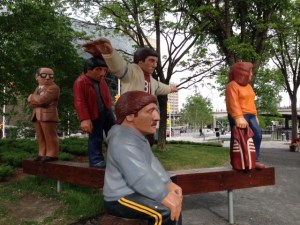 In case of a mutiny, this is my back-up crew - at least they won't talk back