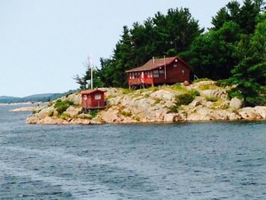 or here (even in the little house at the water's edge)....