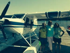 They made it back safely!  Pat made a perfect water landing