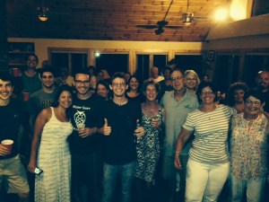 After a dinner spread, the serious partying starts - Joel & Kevin are the makers and purveyors of the margaritas, while others wisely stick to beer, wine, or their favorite drink