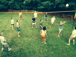 Volleyball games go on nearly non-stop through the weekend - when the competitive juices get flowing, at times it's not for the faint-hearted!