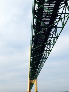 The center span of the bridge