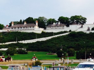 Fort Mackinaw as seen from the harbor