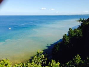 The view from the observation point near the top of the arch