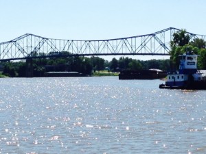 While not obvious in the picture, this bridge represents a major milestone on our journey - it is the western-most point on the Great Loop route - from here on, we gradually drift eastward as we continue south. YYAAAYY!!