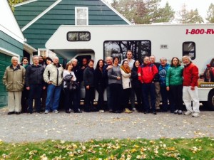 One final group picture as we piled back into the RV on Sunday morning and headed back to Boston