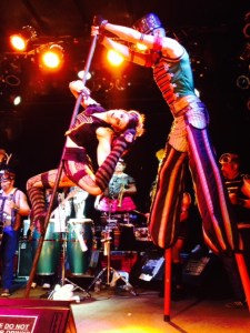 A unique acrobatic portion of the performance -