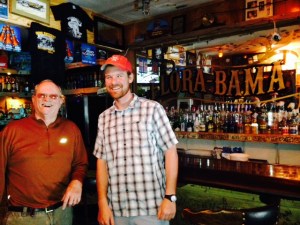 Jake and our friend Tim from the vessel "If" in one of the many bars in FlorBama