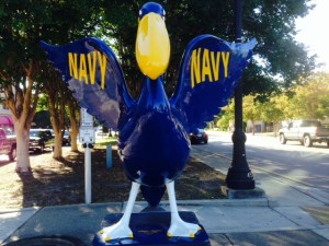 The Navy, not surprisingly, has a major presence in Pensacola, although we saw few people in uniform in the downtown area
