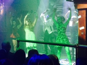 Every Thursday, Friday, & Saturday, they put on a Michael Jackson "Thriller" show in which they flood the stage with haze from a haze machine and the dancers, made up as zombies, slink along the floor barely visible, the slowly emerge from the haze and perform a half hour dance routine - very well done and very cool - obviously professional dancers