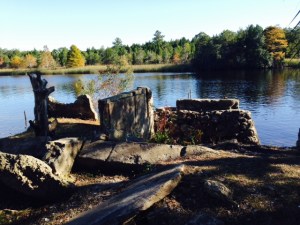 This is the remnant of an old bridge abutment of a railroad bridge that went to a ghost town that has disappeared called Port Leon.  The bridge was built in 1838 to extend the railroad 2 miles south of St. Marks so cotton could be transported directly to ships waiting offshore. An entire town called Port Leon was built at the terminus, including a saw mill, a grist mill, a hotel, two taverns, a post office, and a newspaper. However, just 5 years later, in 1843, a hurricane destroyed both the town and the bridge, both of which were abandoned and have since disappeared.