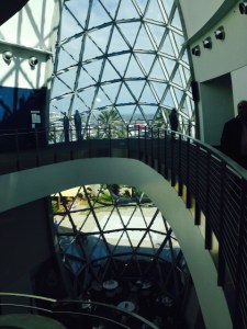 The atrium of the Dali Museum