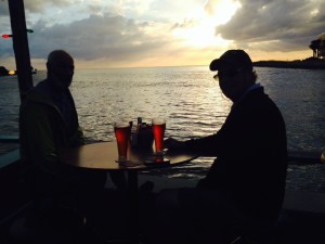 Paul's brother Steve and his wife Sue live in St. Pete, and we had the pleasure of spending some time together, in addition to a wonderful dinner with the Coates family, including Bill Coates, the Patriarch. Steve took us to this pub with a deck overlooking an inlet to the Gulf, where we enjoyed dinner, a couple of beers, the sunset, and the pleasure of Steve's company.