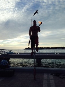 Every evening, upwards of a thousand people congregate on the waterfront in Mallory Square to watch the sunset. There are street performers, vendors, portable bars, and great people-watching. The view is spectacular.