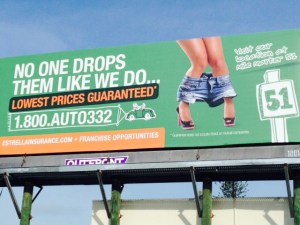 This is a creative advertising slogan that I hadn't encountered before...