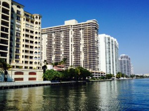 The high rise buildings can be dated by the style of the architecture - each successive decade gats higher and more elegant.