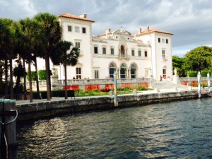 Built from 1914-1923 by James Deering, founder of International Harvester, the Vizcaya Museum and Gardens rivals the mansions of Newport. It was built to feel like a 1700's Italian villa, and the gardens cover acres with plantings and coral walls, arches, and sculptures.