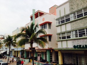 Much of the architecture in Miami Beach is art deco - Ocean Avenue is lined with restaurants, bars, and clubs.