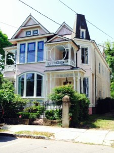This house is not historic, but has been dubbed the "Barbi house" by the tour guides