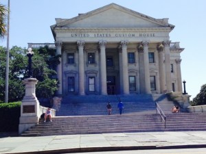 The U. S Customs House, built in 1853