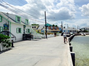 The settlement focuses its attention on the sea -