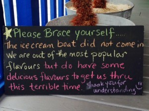 Now this place understands the importance of the afternoon ice cream stop...