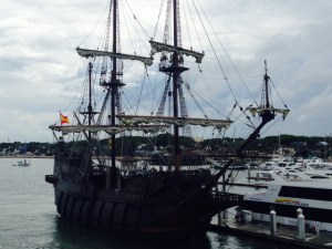 This full-sized replica of a Spanish Galion was built in Spain in 2009 and was docked near us in the St. Augustine Municipal Marina. It regularly makes the voyage to Spain and back.  