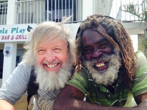 He told me his name several times, but I couldn't pronounce it and I could never spell it, so I'll just call him my West End Friend