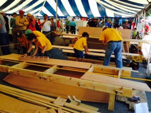 Working hard and fast within the 4 hour time limit. 