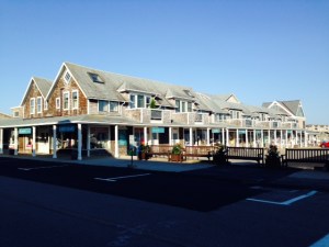 Shops along the waterfront in Watch Hill